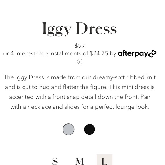 Soft Ribbed Grey Dress - Picture 5 of 6